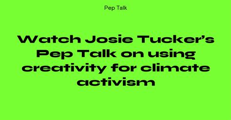 josie.tucker|Watch our Pep Talk on building a .